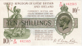 Treasury 10 Shillings, from 1922